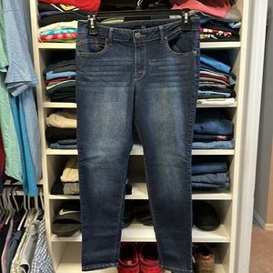 1822 brand dark rinse women’s jeans-size 14